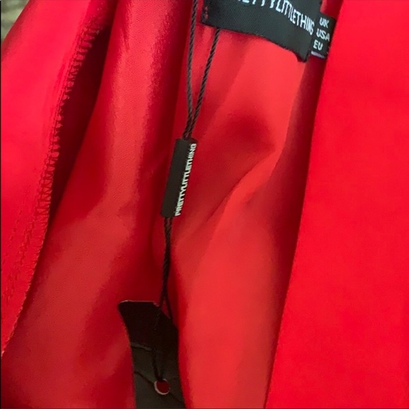 Red Pretty Little Thing Skater dress - Picture 2 of 3